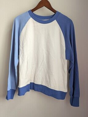 The Drop Women's Dora Slouchy Raglan Terry Colorblock Sweatshirt